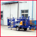 moveable aerial working diesel engine towable telescopic boom lift platform